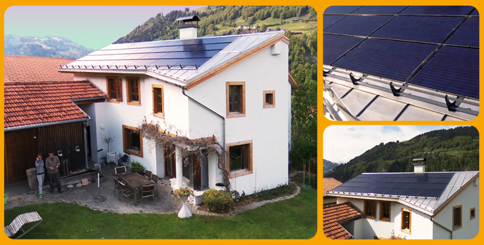 Inndach Solrif 6.3 kWp 7000 kWh/Jahr 7235 Fideris